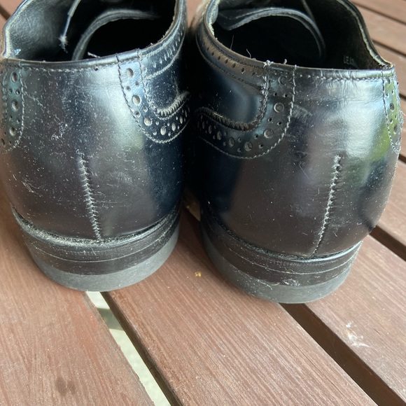 Good Year Men’s leather Leather sole steel tip black Oxford 10 1/2 Men’s sh… - Picture 5 of 14